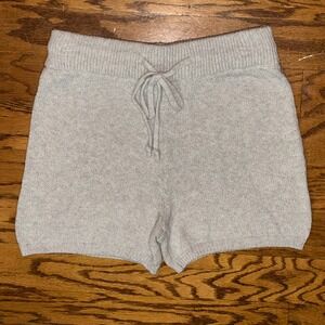 One Grey Day Warwick Pocketless Knit Mini Shorts Women's Small Gray Soft Cozy